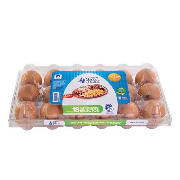 Huevo rojo 18 pzas San Juan