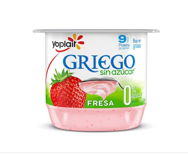 Yoghurt Griego sin azúcar con fresa 145 g Yoplait