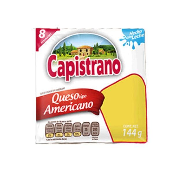 Queso Amarillo Americano 144 gr Capistrano