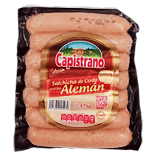 Salchicha de cerdo estilo alemán 476 g Capistrano