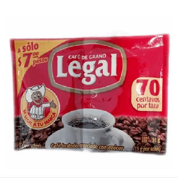Café legal sobre 30 gr