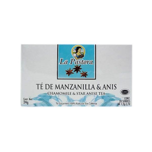 Té de manzanilla y anís 20 sobres La Pastora