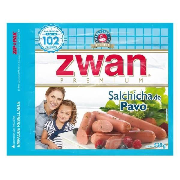Salchicha de pavo 520 g Zwan
