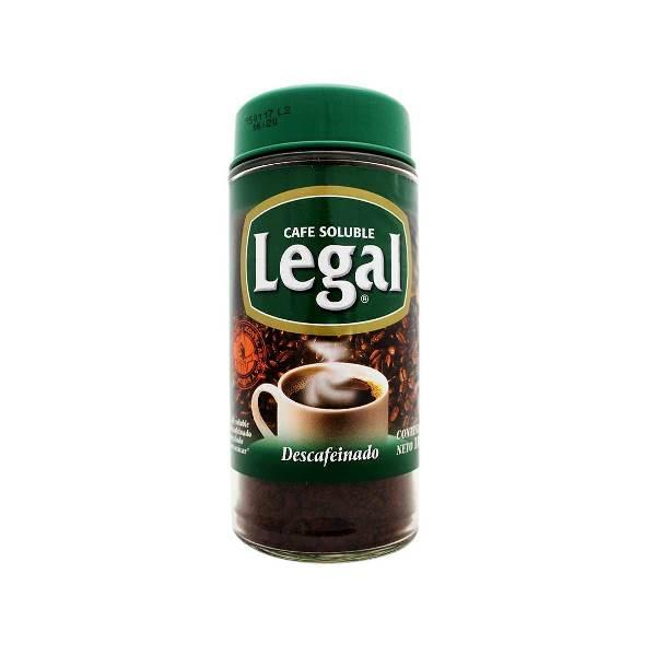 Café soluble descafeinado con azúcar 180 g Legal