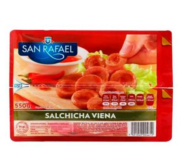 Salchicha viena 550 g San Rafael