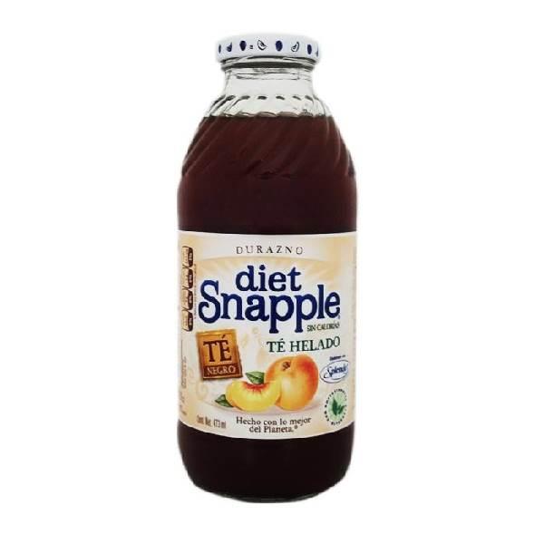 Té negro helado sabor durazno 473 ml Snapple