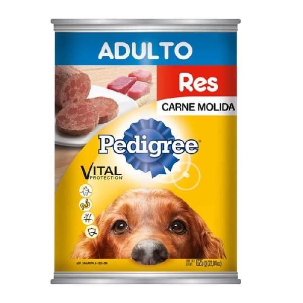 Alimento para perro Carne Molida de Res Adulto Raza Mediana 625 g Pedigree