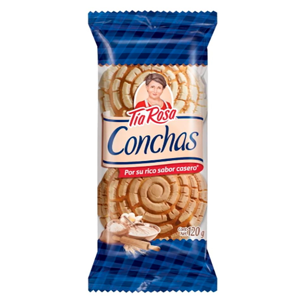 Conchas Tía Rosa chocolate y vainilla 2 pz